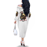 Underestimate Me That'll Be Fun Family Matching Off Shoulder Long Sleeve Dress and Hawaiian Shirt - Wonder Print Shop