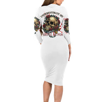 Underestimate Me That'll Be Fun Long Sleeve Bodycon Dress - Wonder Print Shop