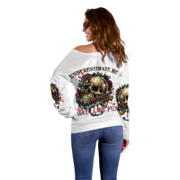 Underestimate Me That'll Be Fun Off Shoulder Sweater - Wonder Print Shop
