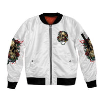 Underestimate Me That'll Be Fun Sleeve Zip Bomber Jacket - Wonder Print Shop