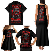 Walk Away I Have Anger Issues Skull Family Matching Tank Maxi Dress and Hawaiian Shirt - Wonder Print Shop