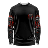 Walk Away I Have Anger Issues Skull Long Sleeve Shirt - Wonder Print Shop