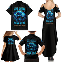 Your Demons Hide Under Your Bed Family Matching Summer Maxi Dress and Hawaiian Shirt - Wonder Print Shop
