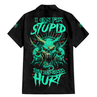 I Can Fix Stupid But It's Gonna Hurt Family Matching Mermaid Dress and Hawaiian Shirt - Wonder Print Shop