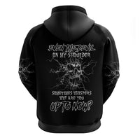 Even The Devil On My Shoulder Hoodie - Wonder Print Shop