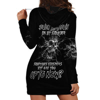 Even The Devil On My Shoulder Hoodie Dress - Wonder Print Shop