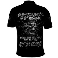 Even The Devil On My Shoulder Polo Shirt - Wonder Print Shop