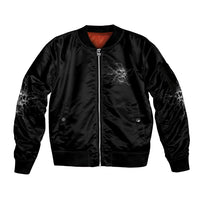 Even The Devil On My Shoulder Sleeve Zip Bomber Jacket - Wonder Print Shop