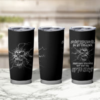 Even The Devil On My Shoulder Tumbler Cup - Wonder Print Shop