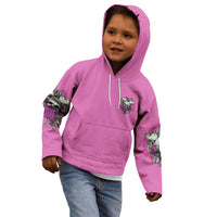 Stuck Between Idk Idc And IDGAF Pink Kid Hoodie - Wonder Print Shop