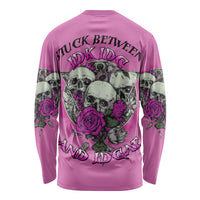 Stuck Between Idk Idc And IDGAF Pink Long Sleeve Shirt - Wonder Print Shop