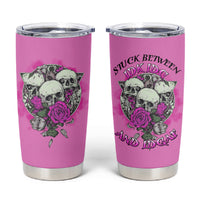 Stuck Between Idk Idc And IDGAF Pink Tumbler Cup - Wonder Print Shop