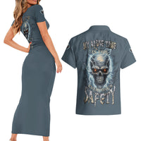 My Alone Time Is For Everyone's Safety Couples Matching Short Sleeve Bodycon Dress and Hawaiian Shirt - Wonder Print Shop