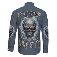 My Alone Time Is For Everyone's Safety Family Matching Long Sleeve Bodycon Dress and Hawaiian Shirt - Wonder Print Shop