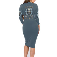 My Alone Time Is For Everyone's Safety Family Matching Long Sleeve Bodycon Dress and Hawaiian Shirt - Wonder Print Shop