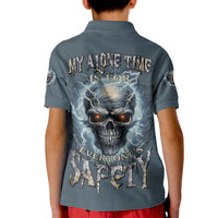 My Alone Time Is For Everyone's Safety Kid Polo Shirt - Wonder Print Shop