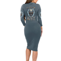 My Alone Time Is For Everyone's Safety Long Sleeve Bodycon Dress - Wonder Print Shop