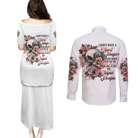 I Don't Have A Short Temper Couples Matching Puletasi Dress and Long Sleeve Button Shirt - Wonder Print Shop