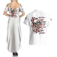 I Don't Have A Short Temper Couples Matching Summer Maxi Dress and Hawaiian Shirt - Wonder Print Shop