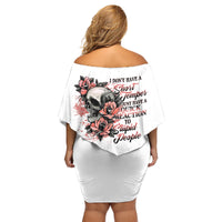 I Don't Have A Short Temper Family Matching Off Shoulder Short Dress and Hawaiian Shirt - Wonder Print Shop