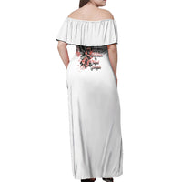 I Don't Have A Short Temper Off Shoulder Maxi Dress - Wonder Print Shop