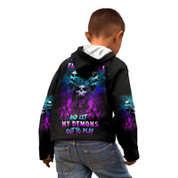 One Day Let My Demons Out To Play Kid Hoodie - Wonder Print Shop