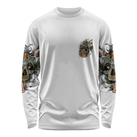 I Don't Need A Middle Skull Long Sleeve Shirt - Wonder Print Shop