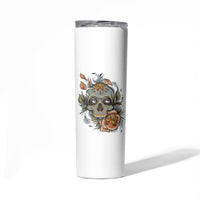 I Don't Need A Middle Skull Skinny Tumbler - Wonder Print Shop