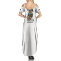 I Don't Need A Middle Skull Summer Maxi Dress - Wonder Print Shop