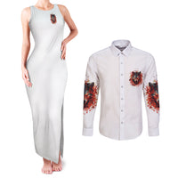 Judge Me When Wolf Couples Matching Tank Maxi Dress and Long Sleeve Button Shirt - Wonder Print Shop