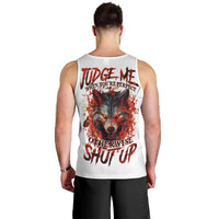 Judge Me When Wolf Men Tank Top - Wonder Print Shop