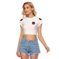 Judge Me When Wolf Raglan Cropped T Shirt - Wonder Print Shop