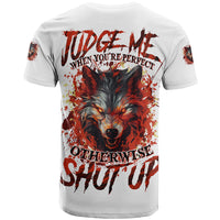 Judge Me When Wolf T Shirt - Wonder Print Shop