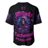 My Attitude Is Having Technical Problems Baseball Jersey - Wonder Print Shop
