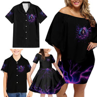 My Attitude Is Having Technical Problems Family Matching Off Shoulder Short Dress and Hawaiian Shirt - Wonder Print Shop