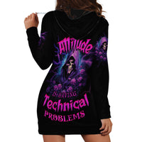 My Attitude Is Having Technical Problems Hoodie Dress - Wonder Print Shop
