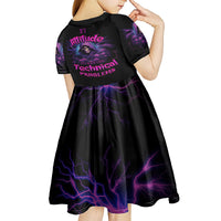 My Attitude Is Having Technical Problems Kid Short Sleeve Dress - Wonder Print Shop