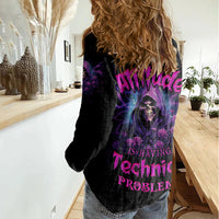 My Attitude Is Having Technical Problems Women Casual Shirt - Wonder Print Shop