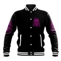 Can You See The F You Skull Rose Baseball Jacket - Wonder Print Shop