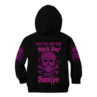 Can You See The F You Skull Rose Kid Hoodie - Wonder Print Shop