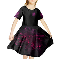 Can You See The F You Skull Rose Kid Short Sleeve Dress - Wonder Print Shop