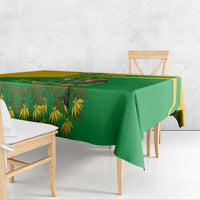 Comoros Tablecloth with National Flag Lemur Design and Ylang Ylang Flower Pattern