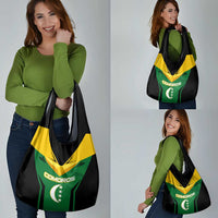 Comoros Grocery Bag with National Colors Green Yellow Black Crescent Moon and Stars Emblem
