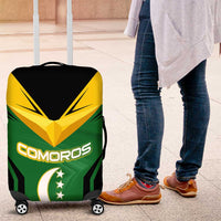 Comoros Luggage Cover with National Colors Green Yellow Black Crescent Moon and Stars Emblem