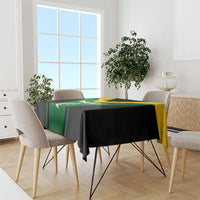 Comoros Tablecloth with National Colors Green Yellow Black Crescent Moon and Stars Emblem