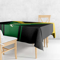 Comoros Tablecloth with National Colors Green Yellow Black Crescent Moon and Stars Emblem