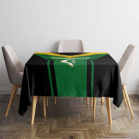 Comoros Tablecloth with National Colors Green Yellow Black Crescent Moon and Stars Emblem