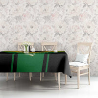 Comoros Tablecloth with National Colors Green Yellow Black Crescent Moon and Stars Emblem