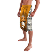 Oman Lavalava with Traditional Camel Character and Desert Silhouette Design