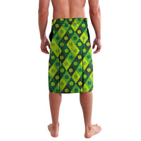 Ireland Lavalava with Irish Flag Harp and Shamrock Pattern Design